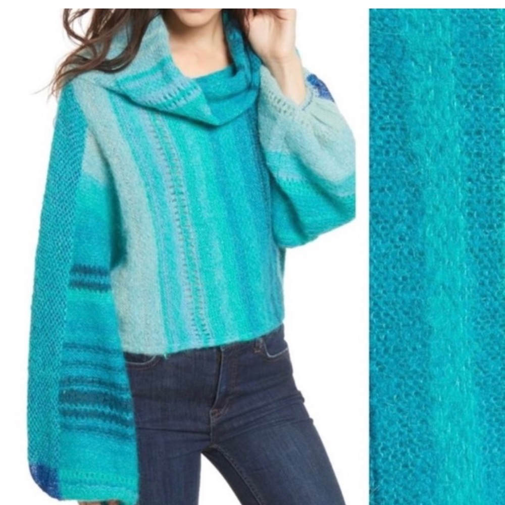 Blue Striped Women's Sweater